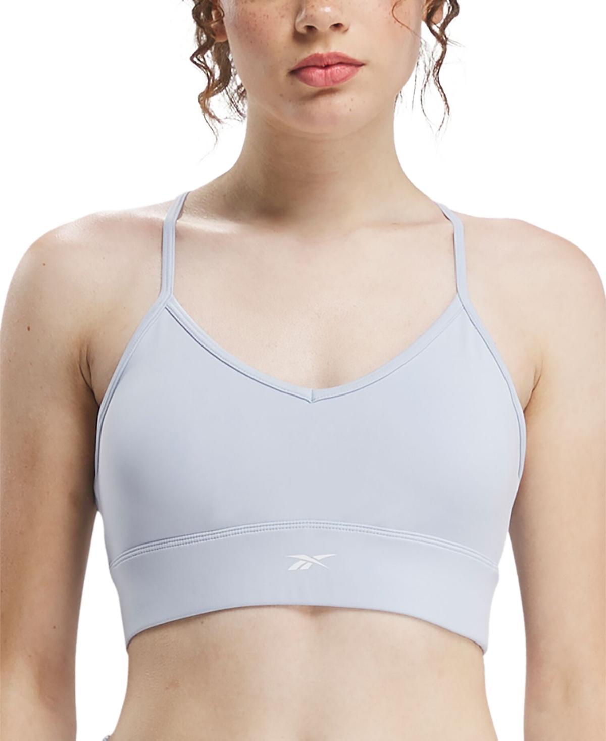 Reebok Womens Workout Ready Tri Back Medium Impact Sports Bra Product Image