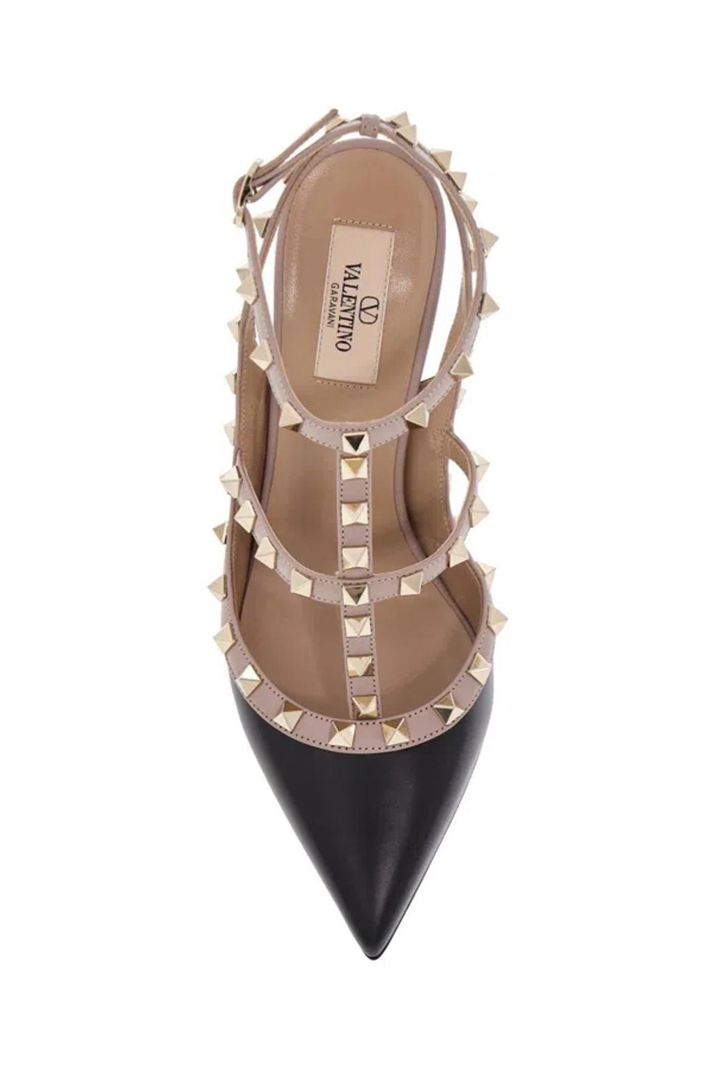 VALENTINO GARAVANI Rockstud Slingback Pumps In Black Product Image