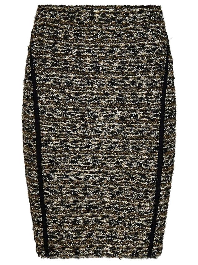 Lurex Tweed Pencil Skirt In Black Product Image