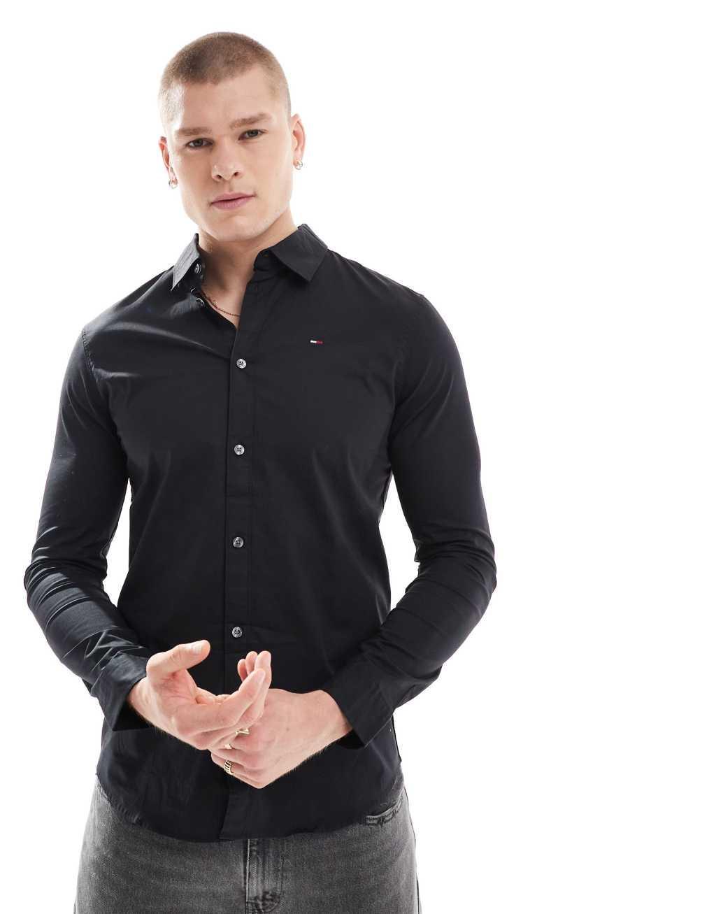 Tommy Jeans slim fit stretch shirt Product Image