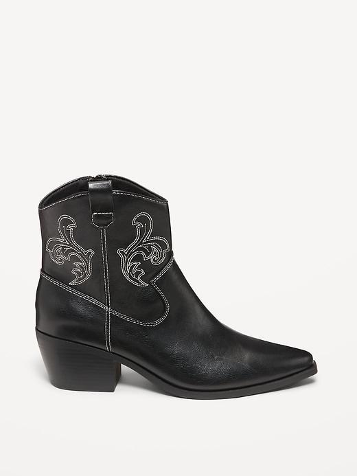 Faux Leather Western Boot Product Image