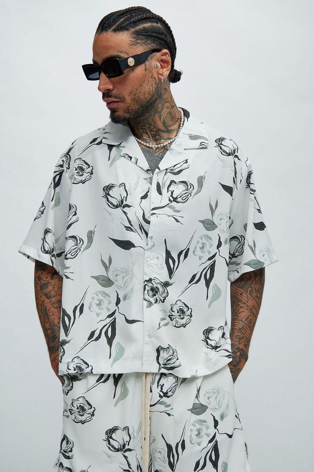 Eden Floral Shirt - White/combo Product Image