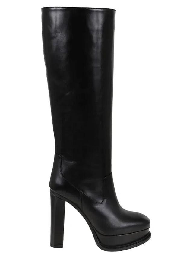 ALEXANDER MCQUEEN Woman Boot Black Size 11 Soft Leather Product Image