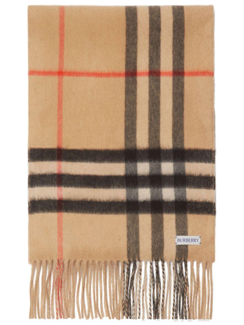 BURBERRY Reversible Check Cashmere Scarf In Neutrals product image