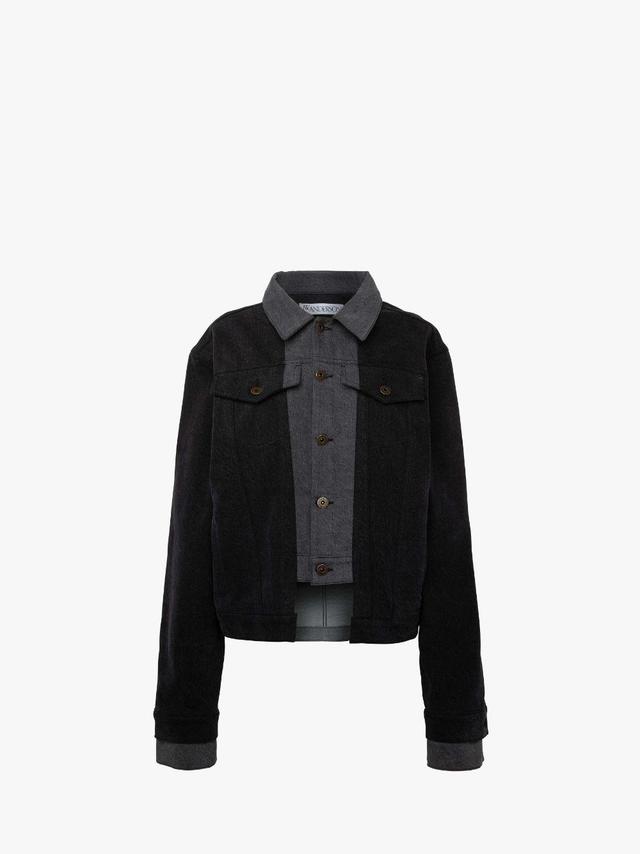 LAYERED DENIM JACKET in grey | JW Anderson US  Product Image