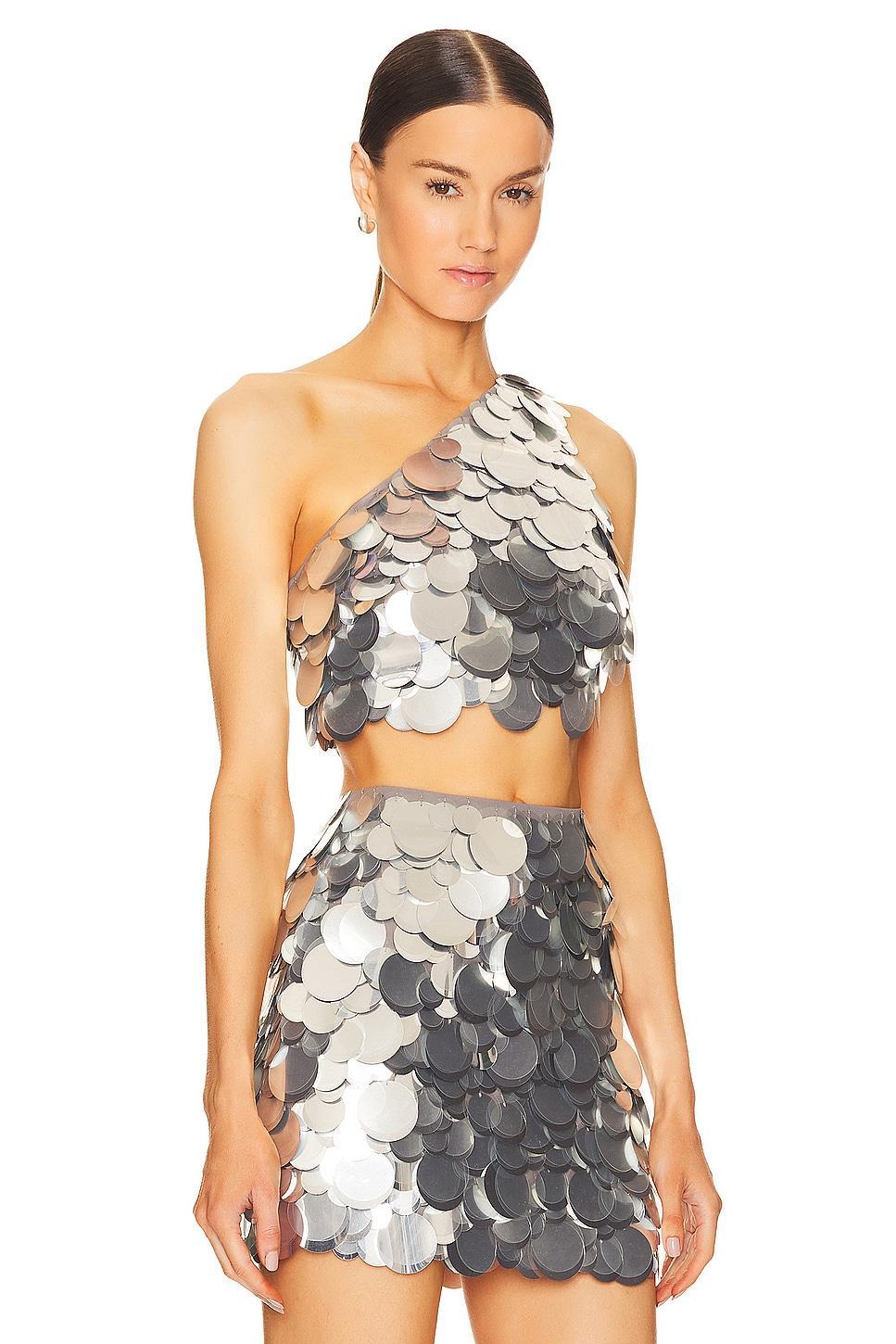 One Shoulder Sequin Top GIUSEPPE DI MORABITO Product Image