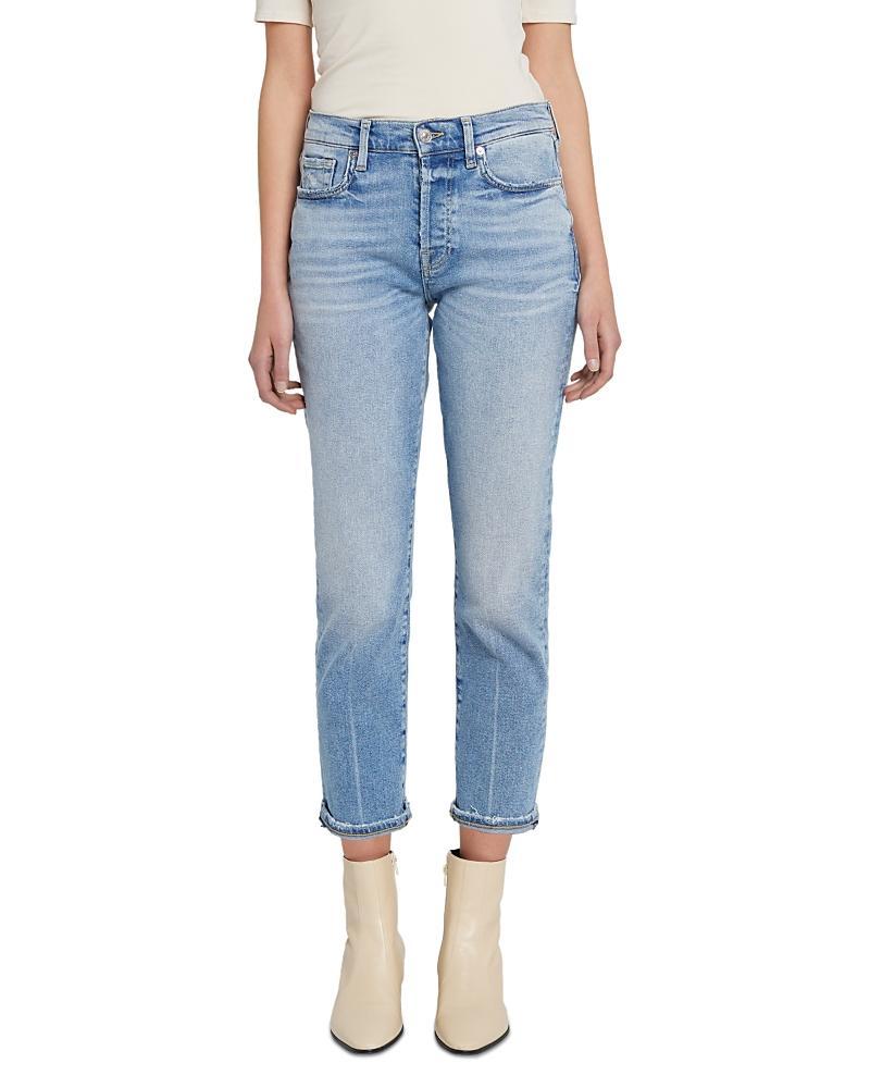 7 For All Mankind Josefina High Waist Ankle Boyfriend Jeans Product Image