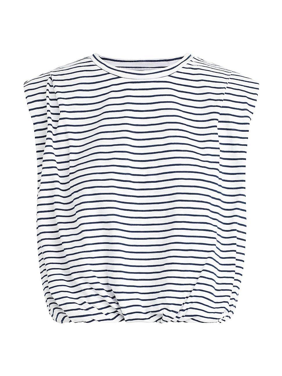 Womens The Arden Breton-Striped Cotton-Blend Top Product Image