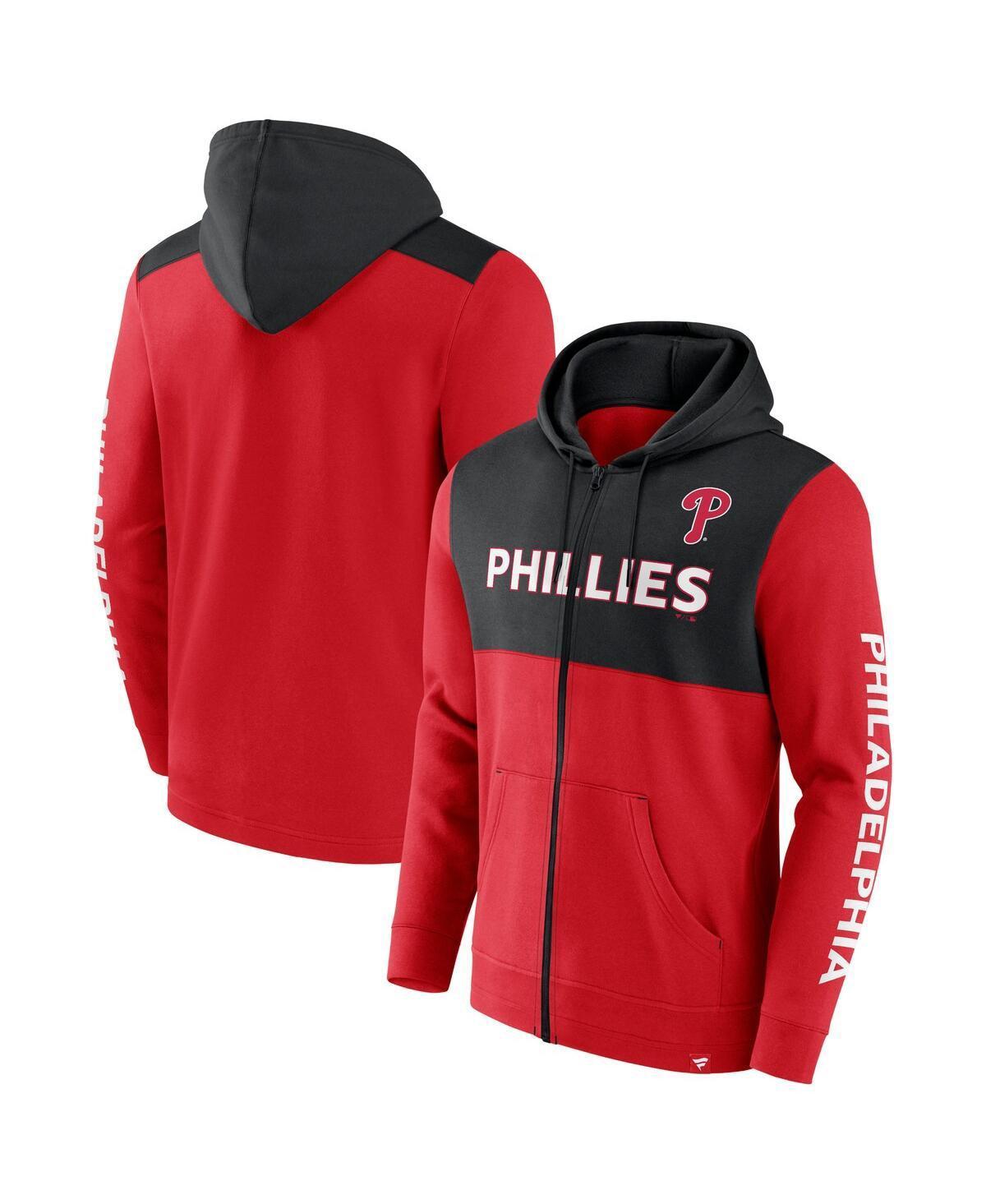 Fanatics Mens / Philadelphia Phillies Ace Hoodie Full-Zip Sweatshirt - Red Product Image