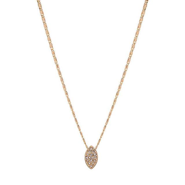 LC Lauren Conrad Gold Tone Crystal Marquise Pendant Necklace, Womens Product Image