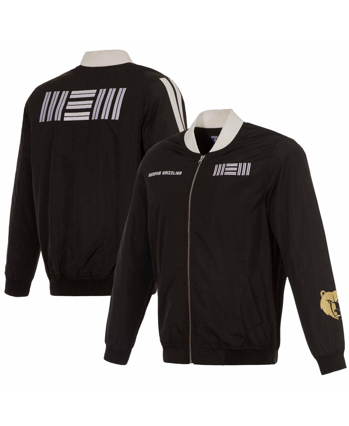 Jh Design Mens Black Memphis Grizzlies 2023/24 City Edition Nylon Full-Zip Bomber Jacket Product Image