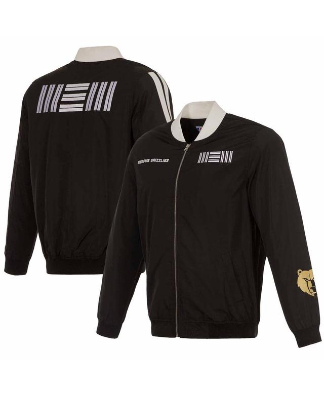 Mens JH Design Black Memphis Grizzlies 2023/24 City Edition Nylon Full-Zip Bomber Jacket Product Image