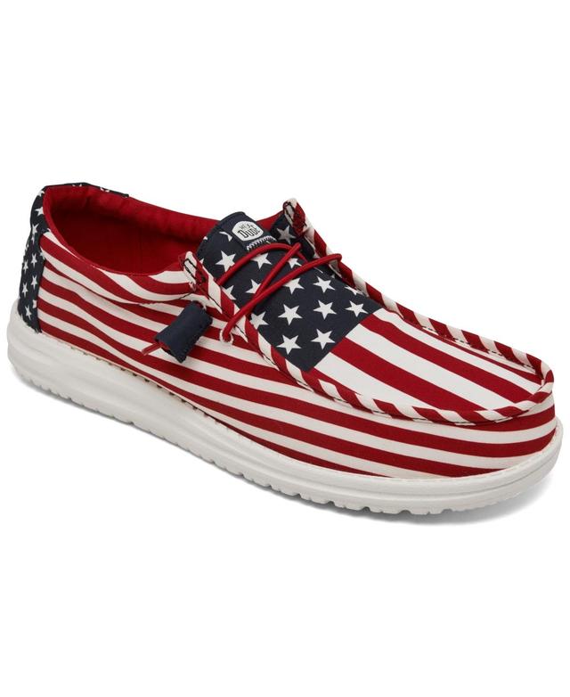 Men's Wally Americana Casual Moccasin Sneakers from Finish Line Product Image