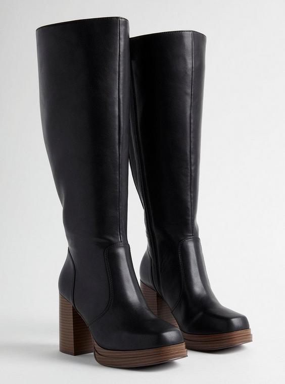 Wide Platform Knee Boot (WW) Product Image