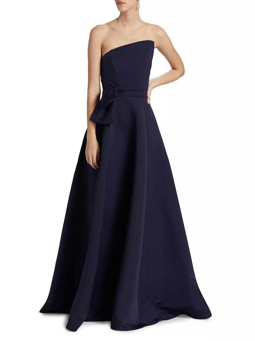 Asymmetrical Strapless Gown Product Image