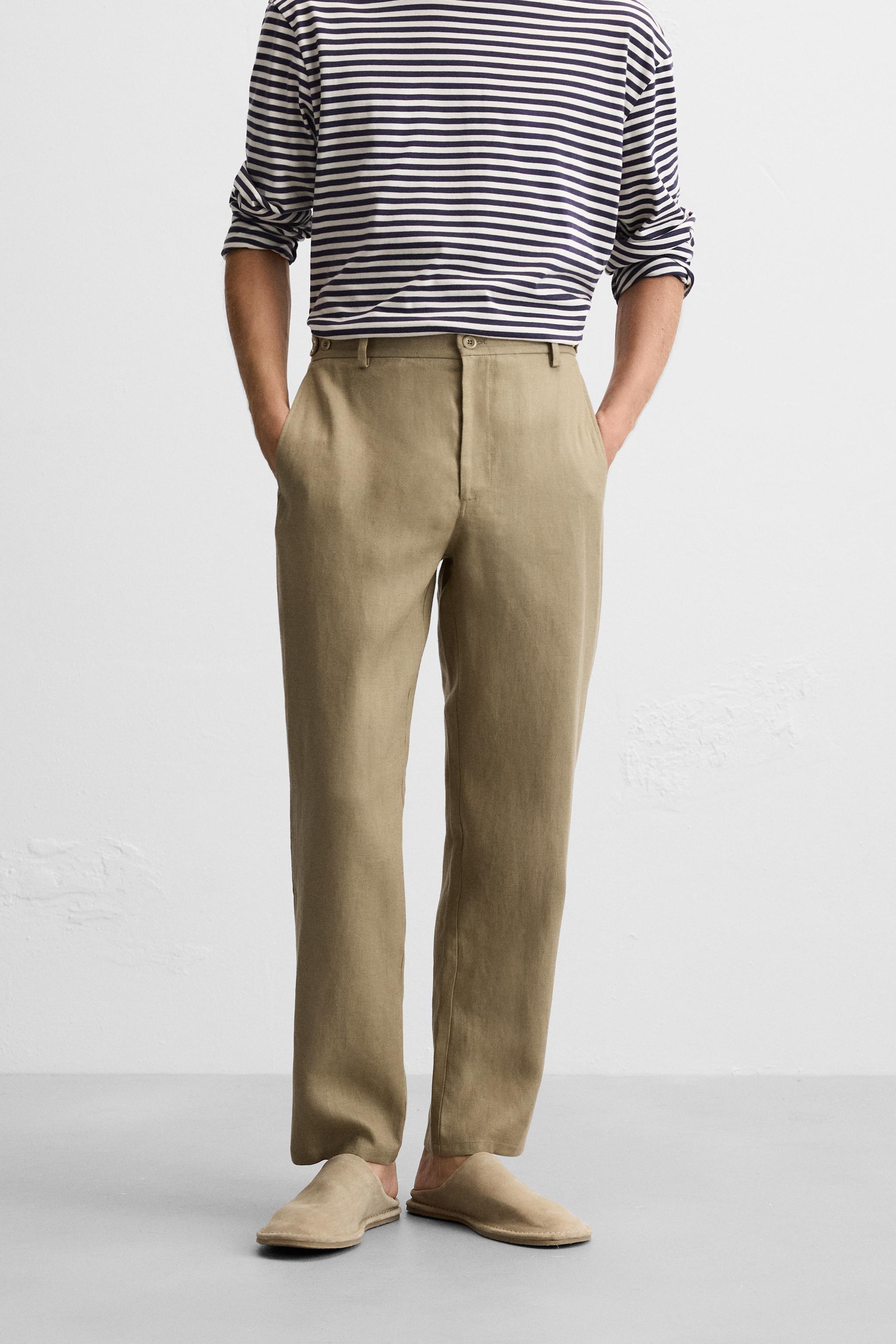 LINEN PANTS IN 100% LINEN Product Image