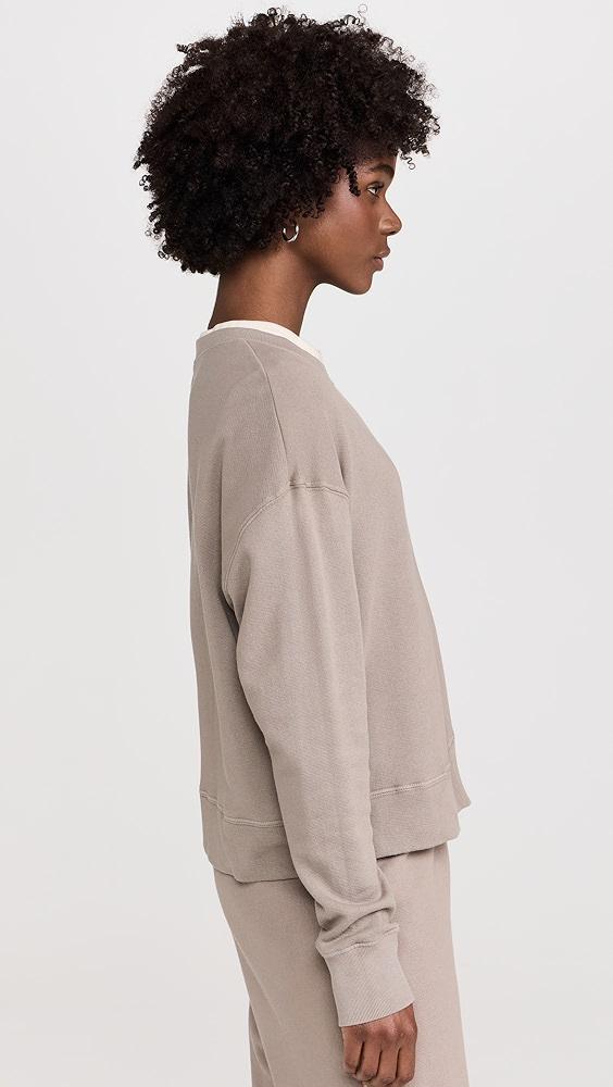 perfectwhitetee French Terry Pullover Sweatshirt | Shopbop Product Image