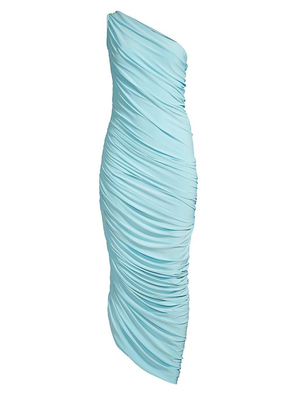 Womens Diana Ruched One-Shoulder Gown Product Image