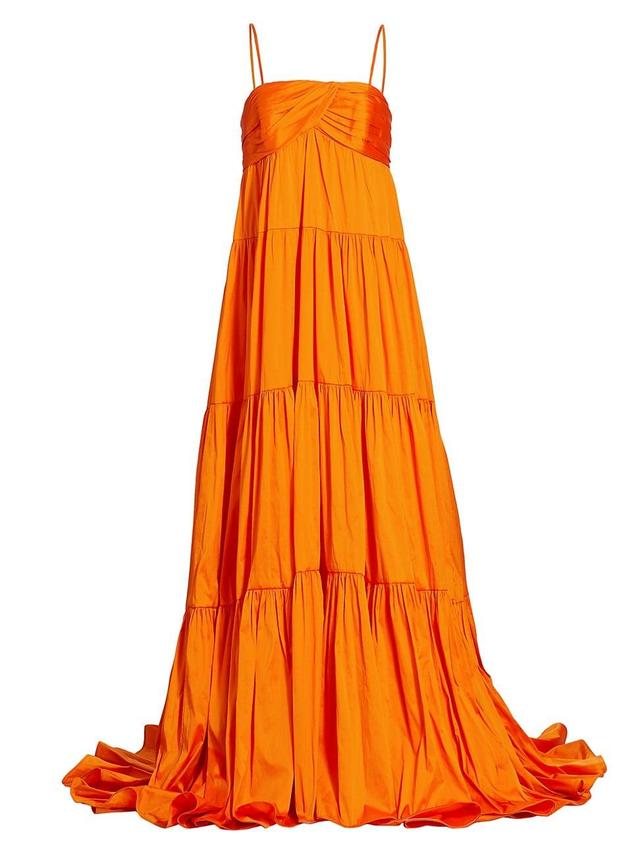 Womens Taffeta Tiered Gown Product Image