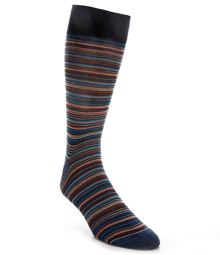 Cremieux Big & Tall Thin Stripe Crew Dress Socks Product Image