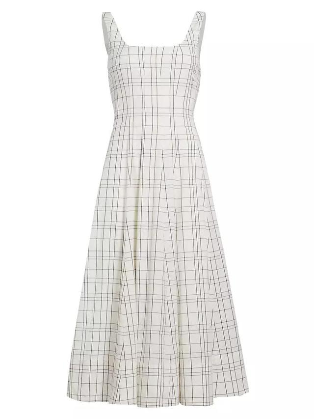 Wells Windowpane Midi-Dress Product Image