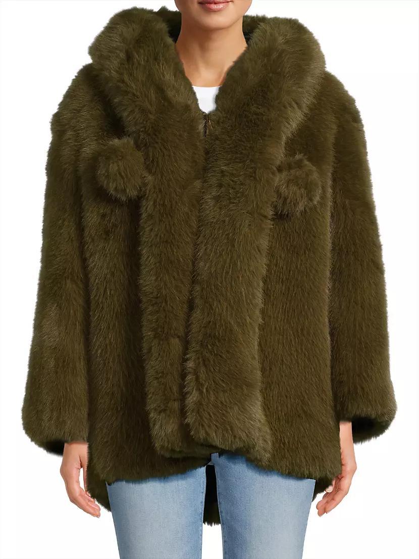 Womens Jade Faux Fur Jacket Product Image