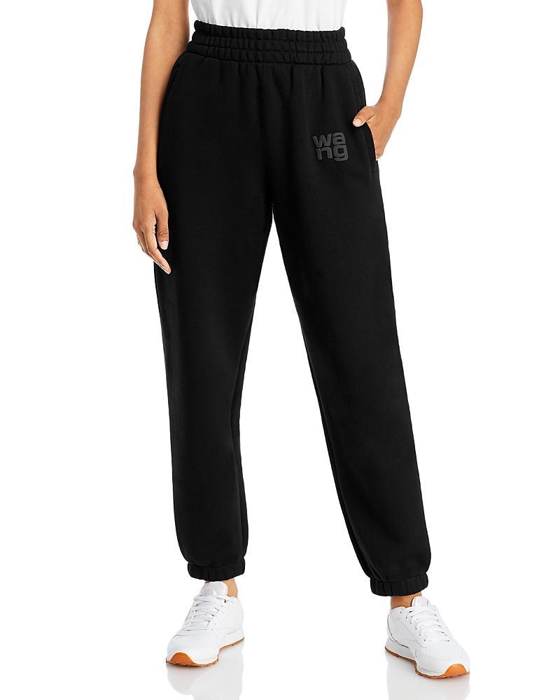 Alexander Wang Puff Logo Structured Terry Sweatpants Product Image