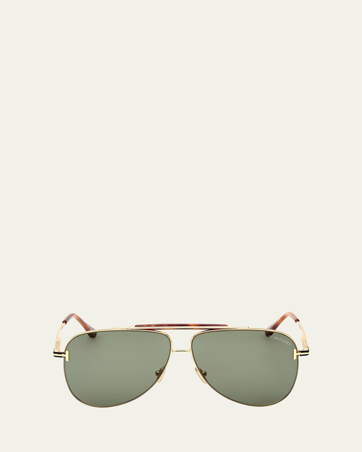 Tom Ford Brady Pilot Sunglasses, 60mm Product Image