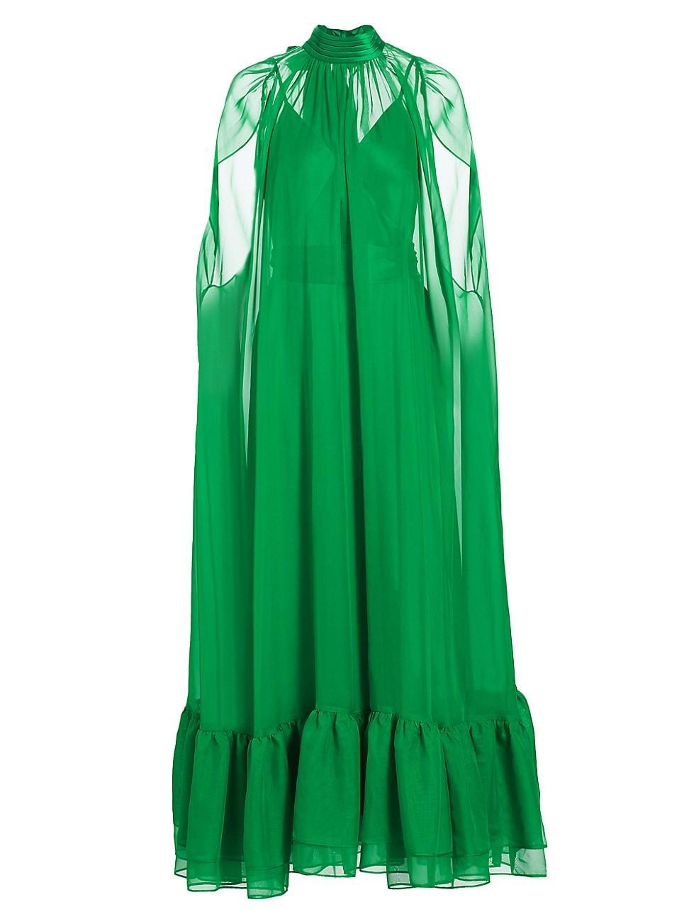 Womens Lanelle Maxi Cape Cocktail Dress Product Image