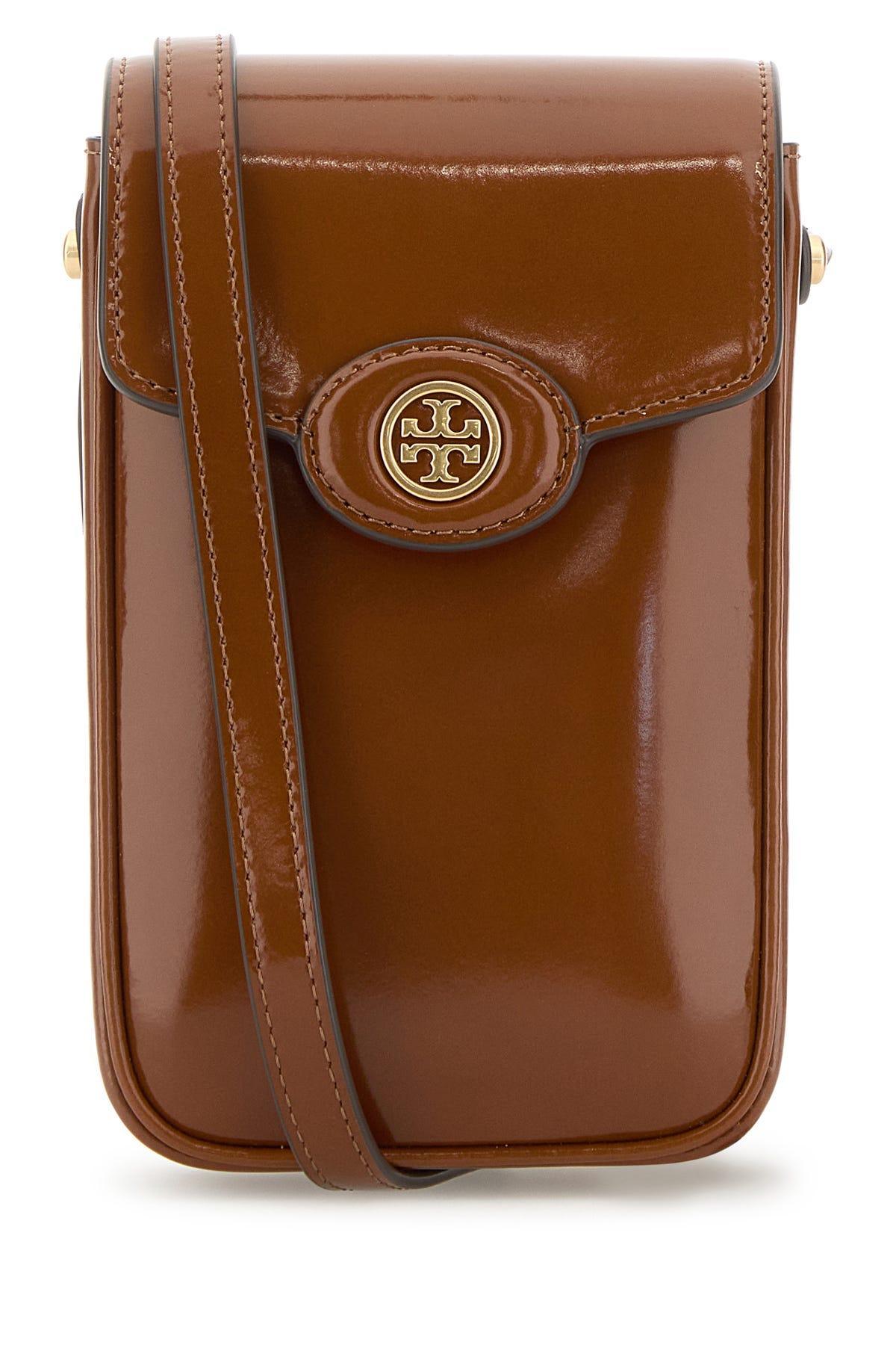 TORY BURCH Robinson Spazzolato Phone Crossbody-tu Nd  Female In Brown Product Image