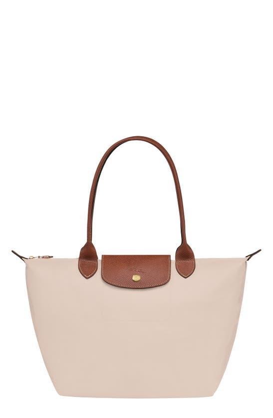 LONGCHAMP Medium Le Pliage Nylon Shoulder Tote In Paper Product Image