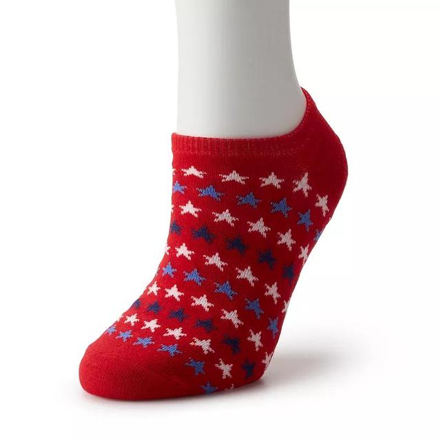 Womens Line of Stars No Show Socks Product Image