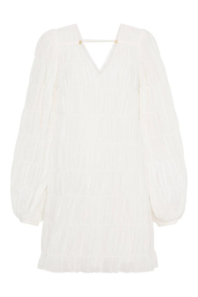 Evelina Ruched Mini Dress Product Image