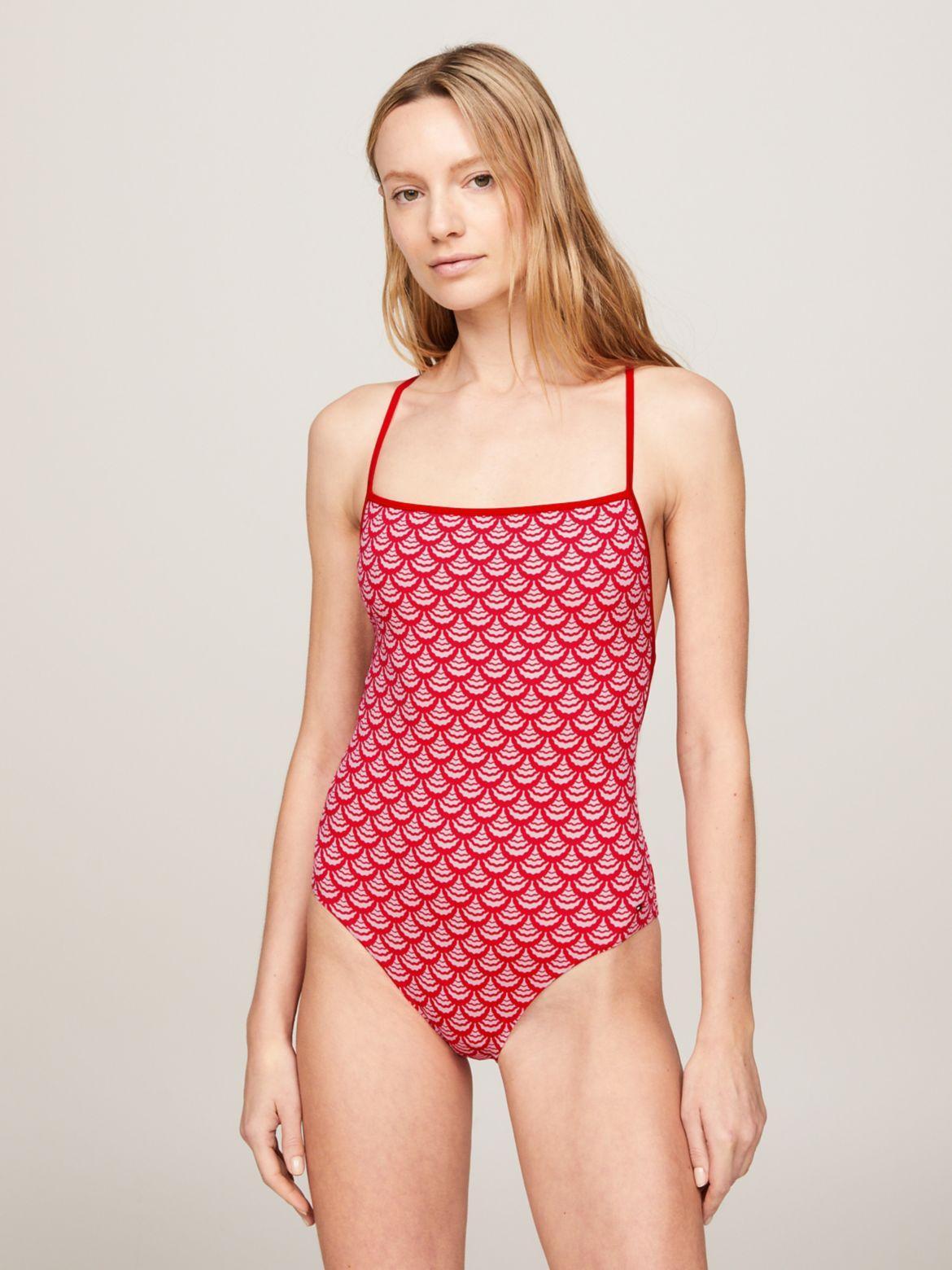 Tommy Hilfiger Women's Wave Print One-Piece Swimsuit Product Image