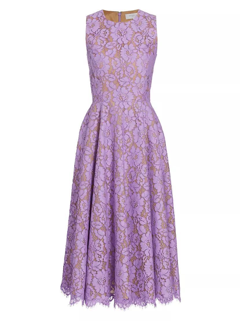 Lace Sleeveless Midi-Dress Product Image