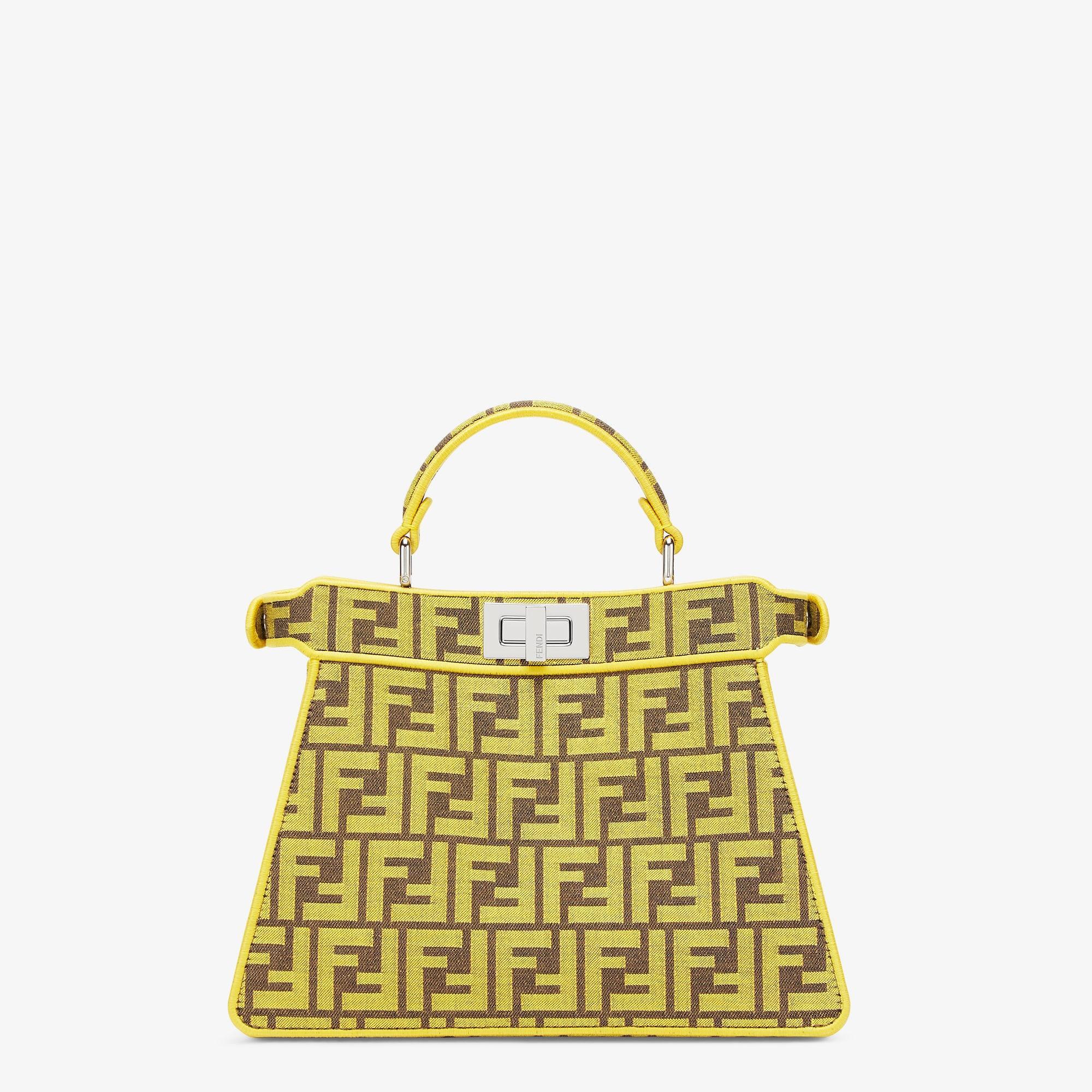 Peekaboo ISeeU SmallFendi x FRGMT yellow FF fabric bag Product Image