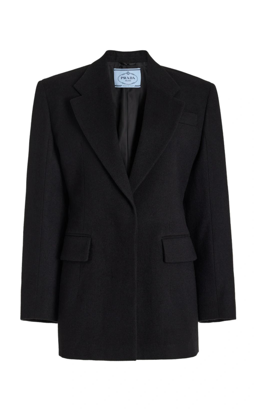 Structured Single-breasted Blazer In Black product image