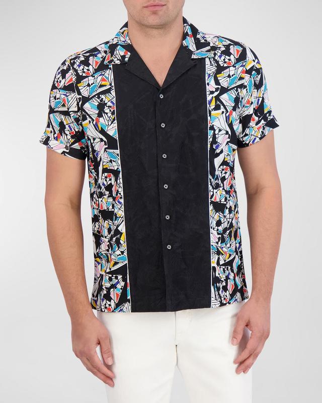 Mens Omura Woven Short-Sleeve Shirt Product Image