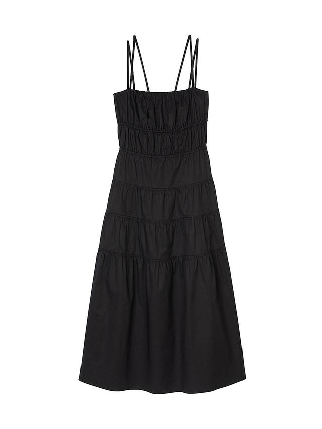 Womens Ruched Midi Dress Product Image