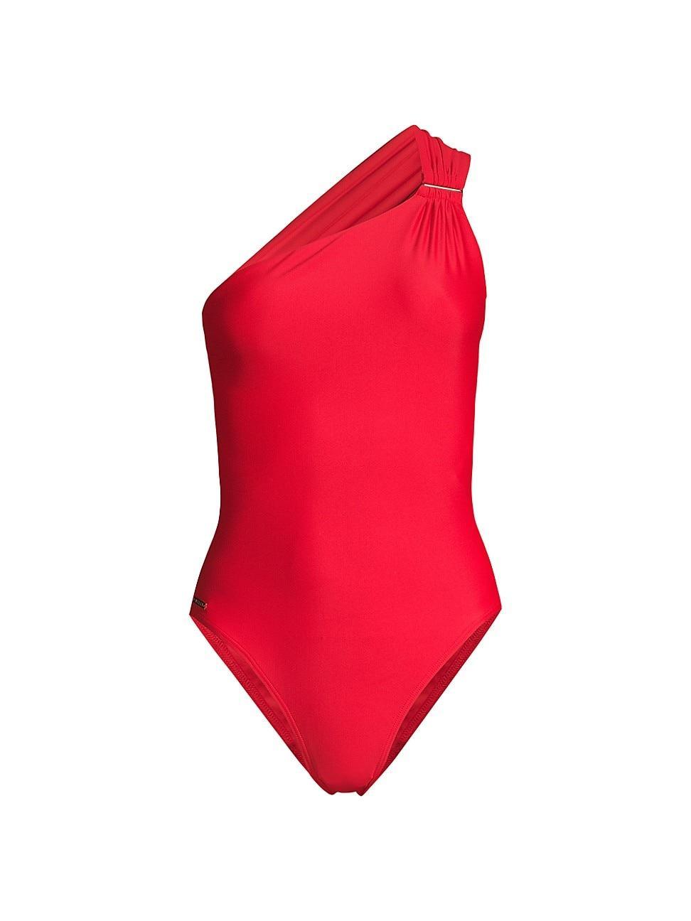 Womens Carvico Vita One-Shoulder One-Piece Swimsuit Product Image