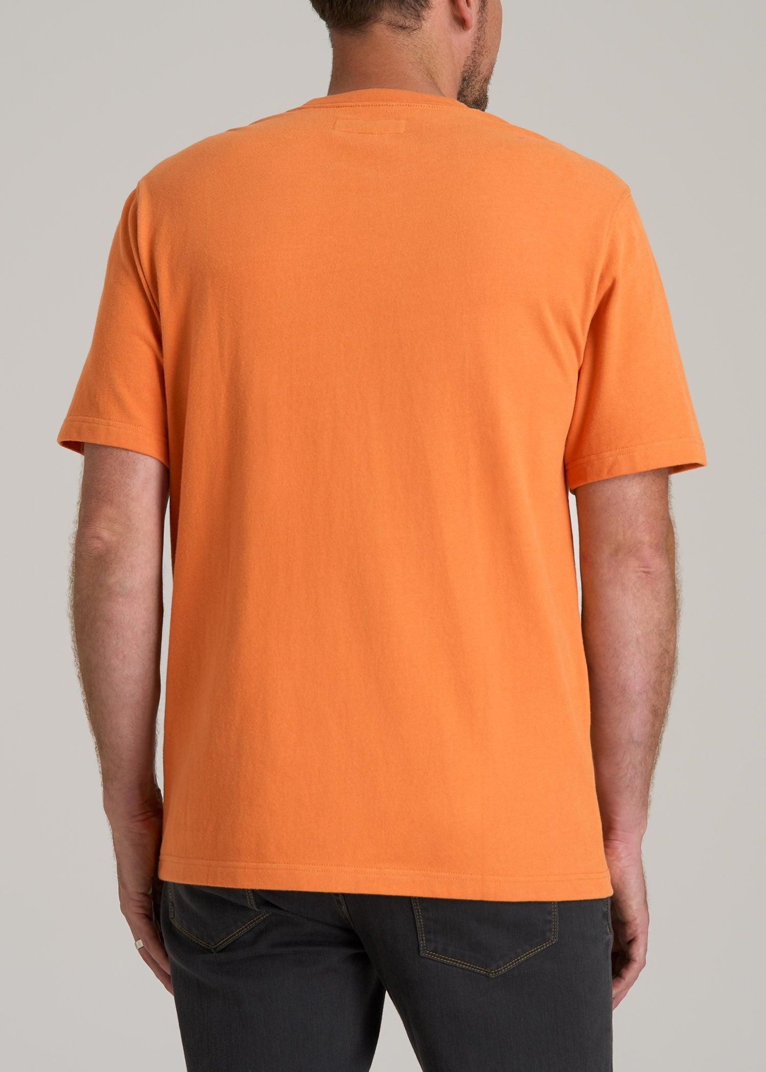 LJ&S Workwear Pocket T-Shirt for Tall Men in Marmalade Product Image