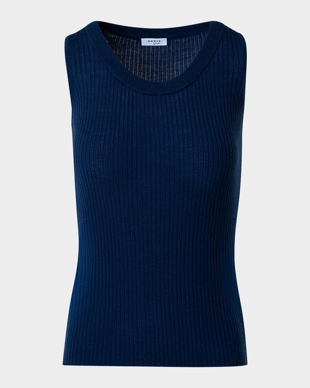 Crewneck Cotton Rib Tank Top Product Image