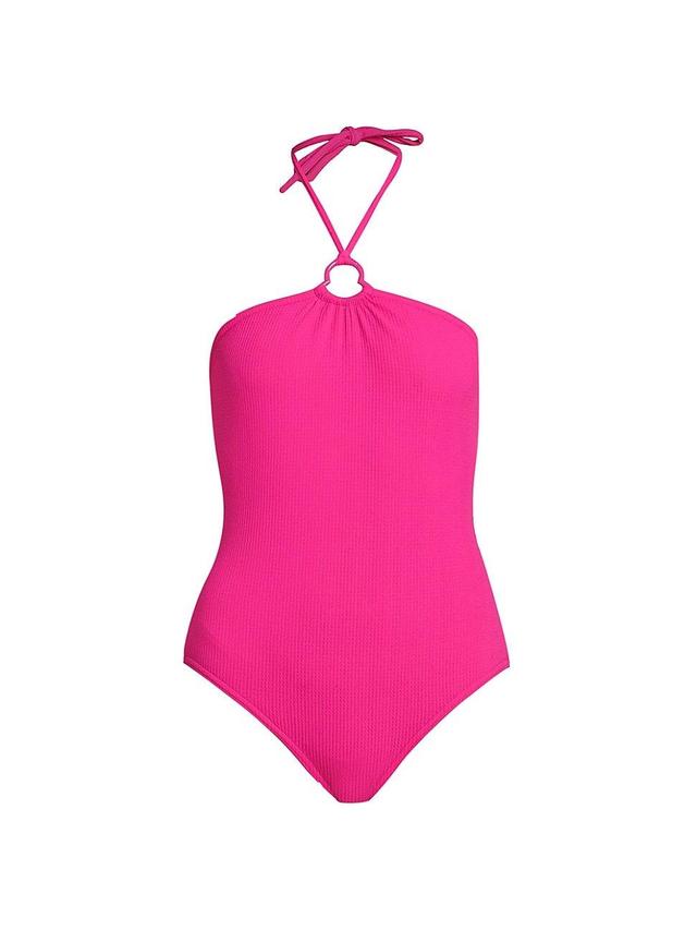 Womens Halterneck One-Piece Swimsuit Product Image