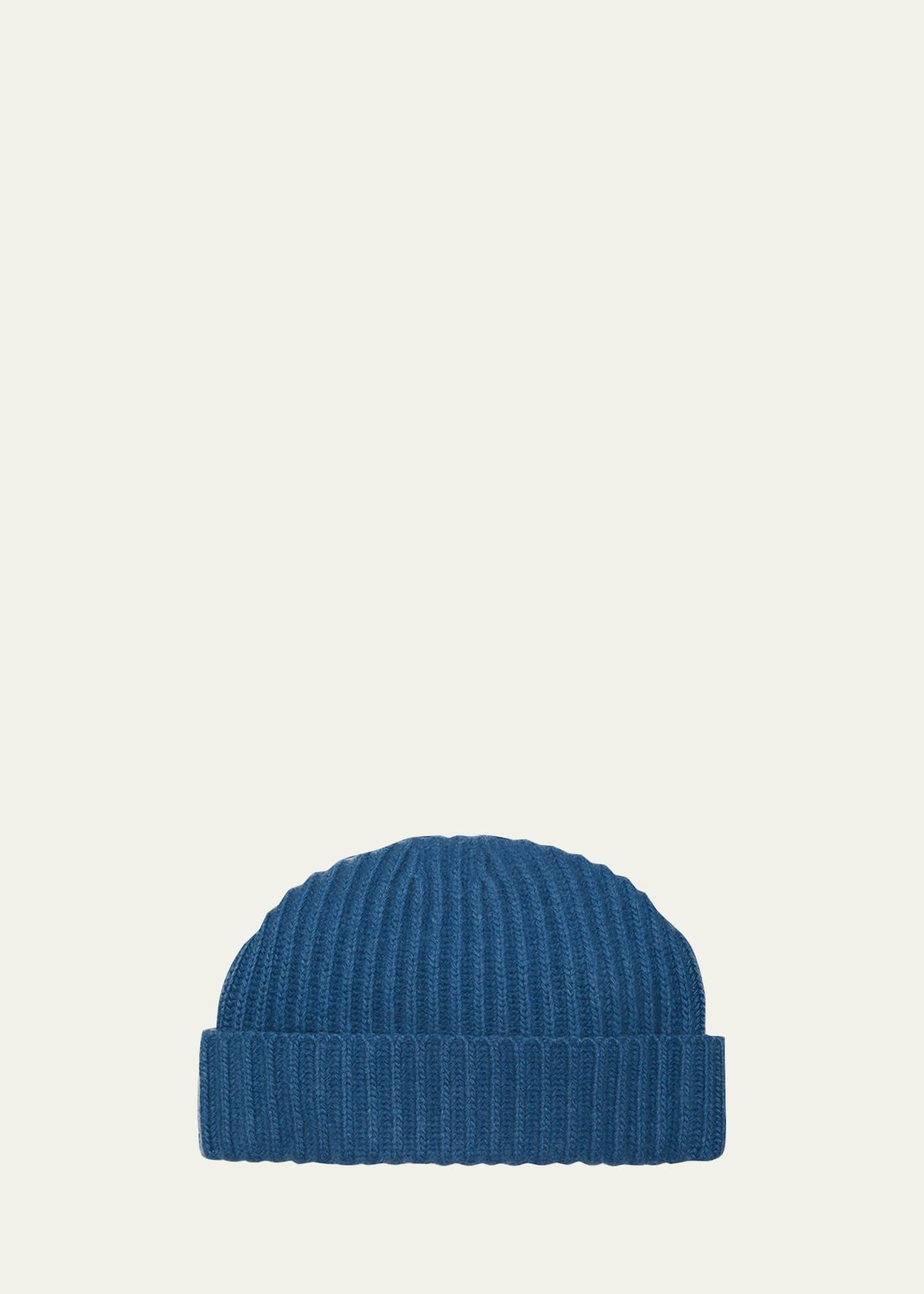 Mens Rib-Knit Cashmere Beanie Hat Product Image