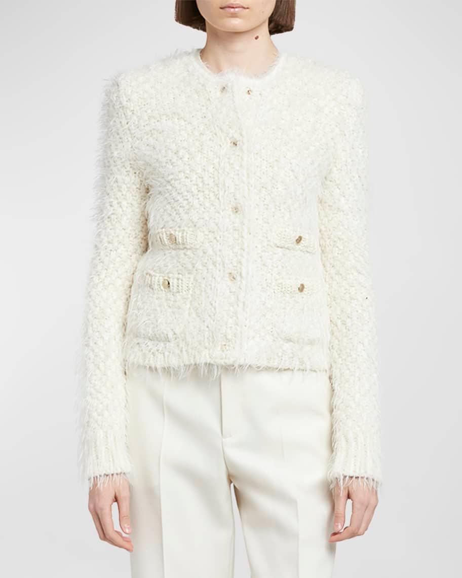 Padded Heavy-Knit Cardigan Product Image