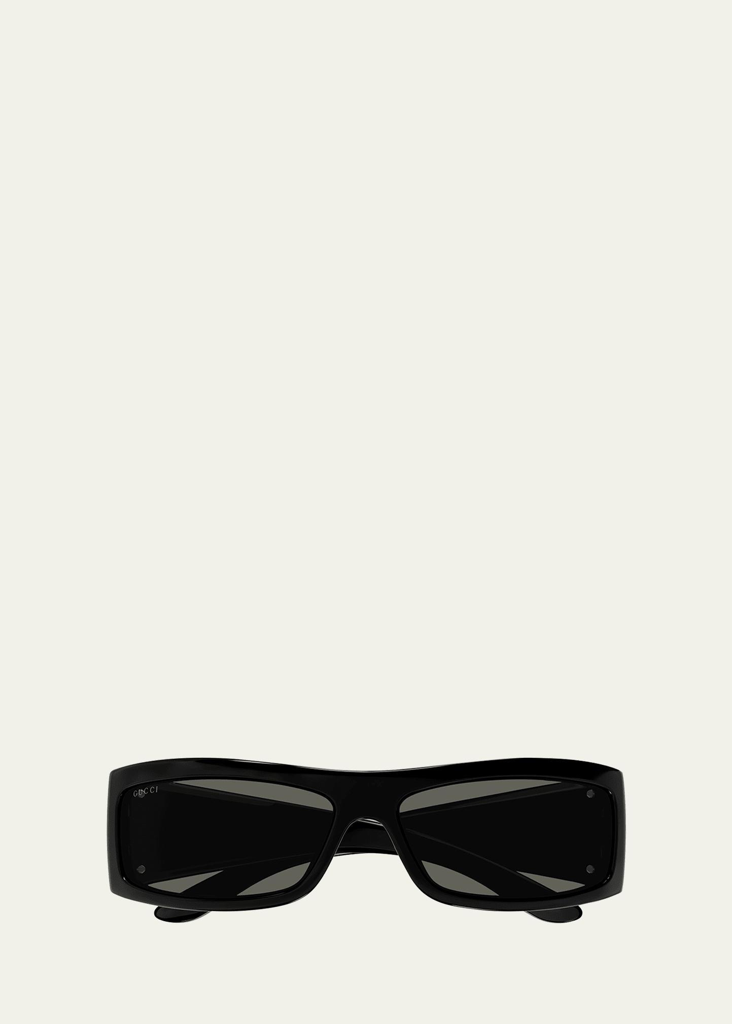 Mens GG1492Sm Plastic Rectangle Sunglasses Product Image