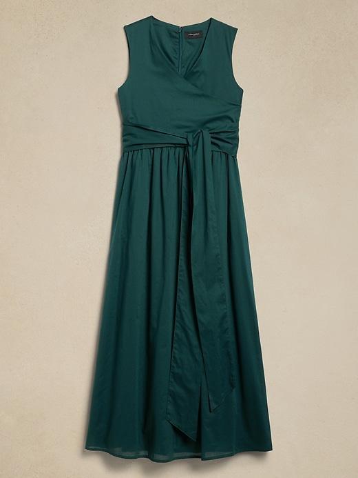 Voile Wrap-Waist Maxi Dress Product Image