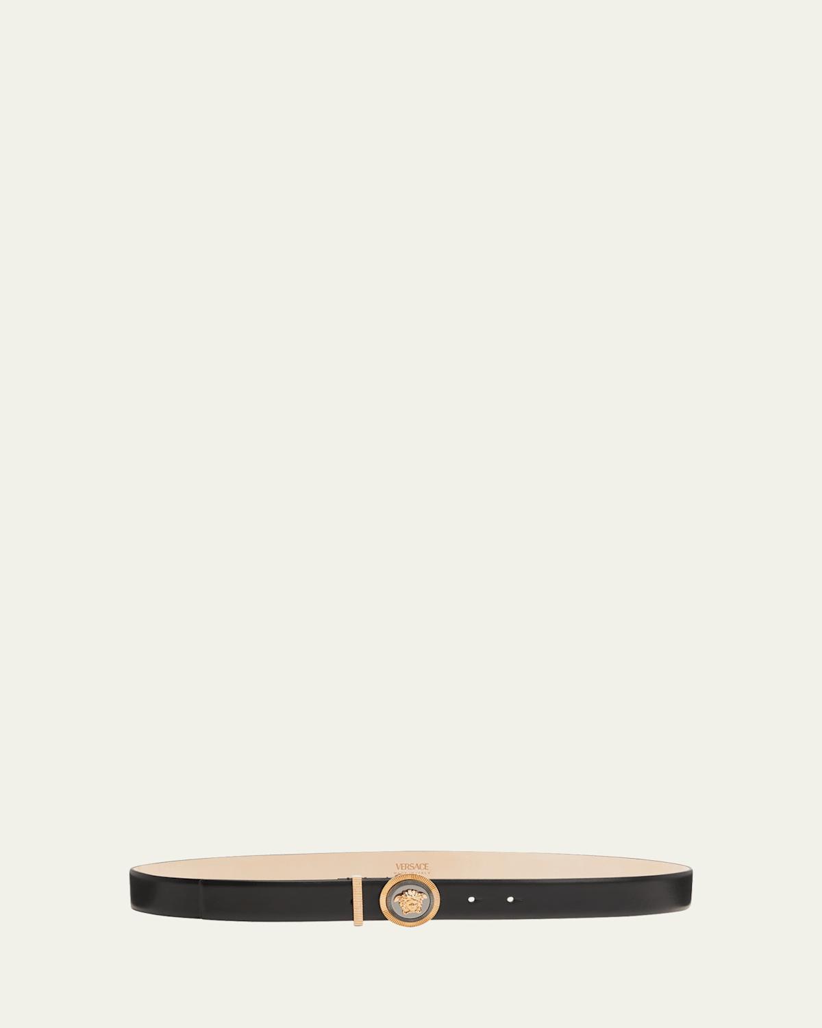 Versace Biggie Medusa Belt  - BLACK - Size: 36in / 90cm Product Image