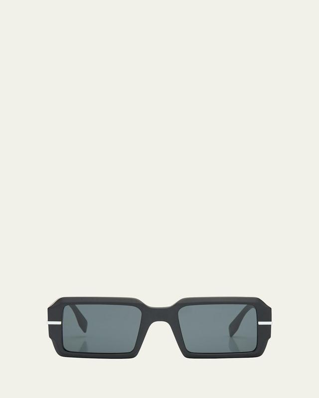 Mens OLock Fendigraphy 52MM Rectangular Sunglasses Product Image