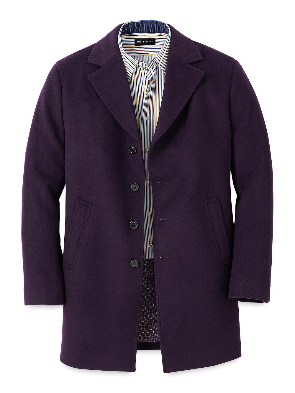 Wool Topcoat - Purple Product Image